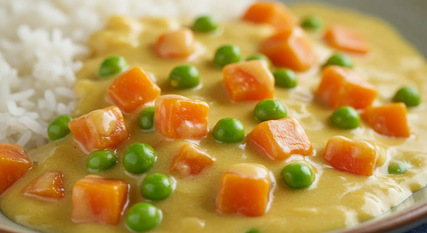 Reis mit cremiger Gemüse-Käse-Soße – Einfaches & Vegetarisches Wohlfühlessen