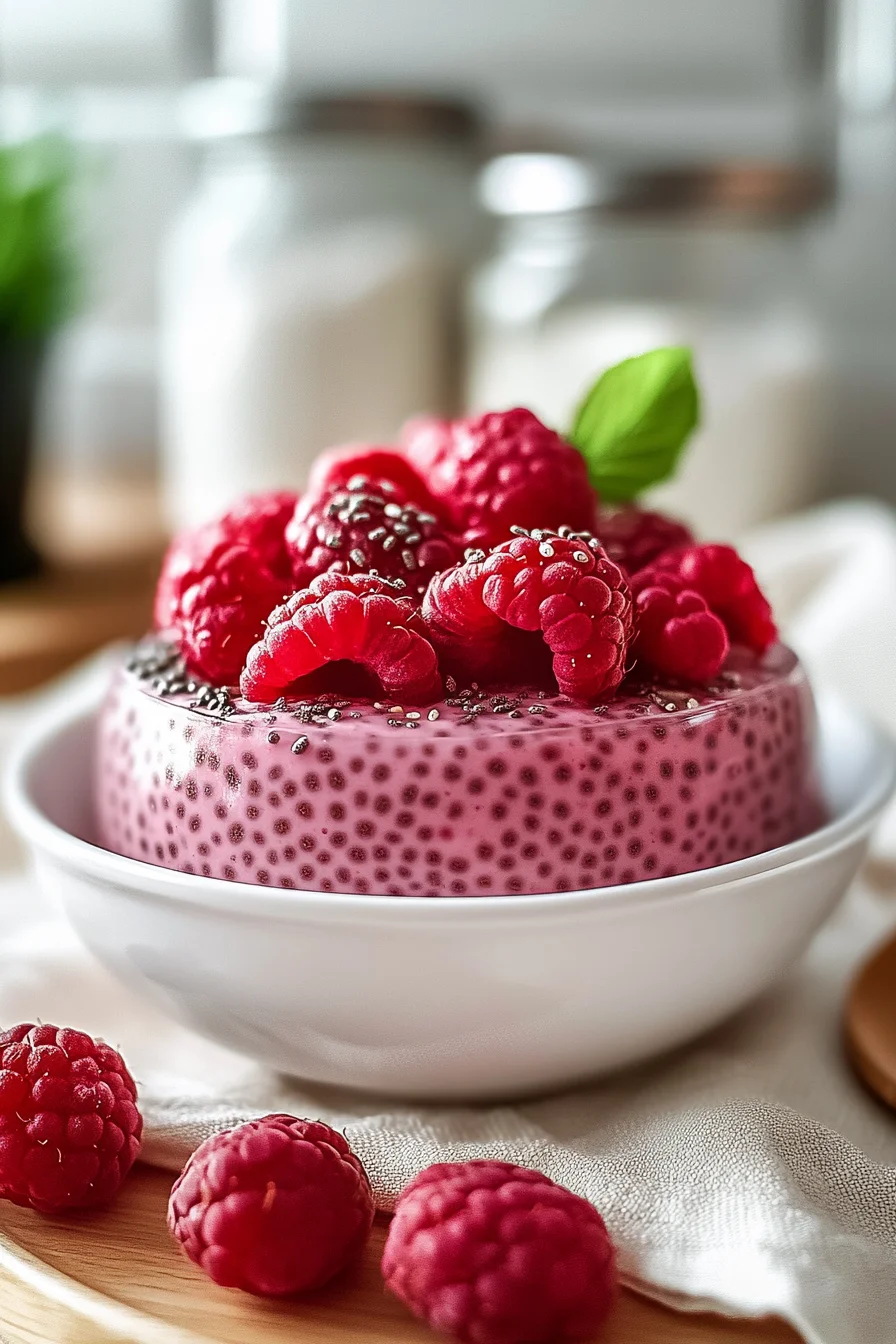 Himbeer-Chia-Pudding