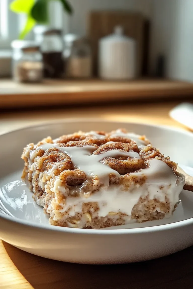 Hohe Protein Zimtschnecken Haferauflauf