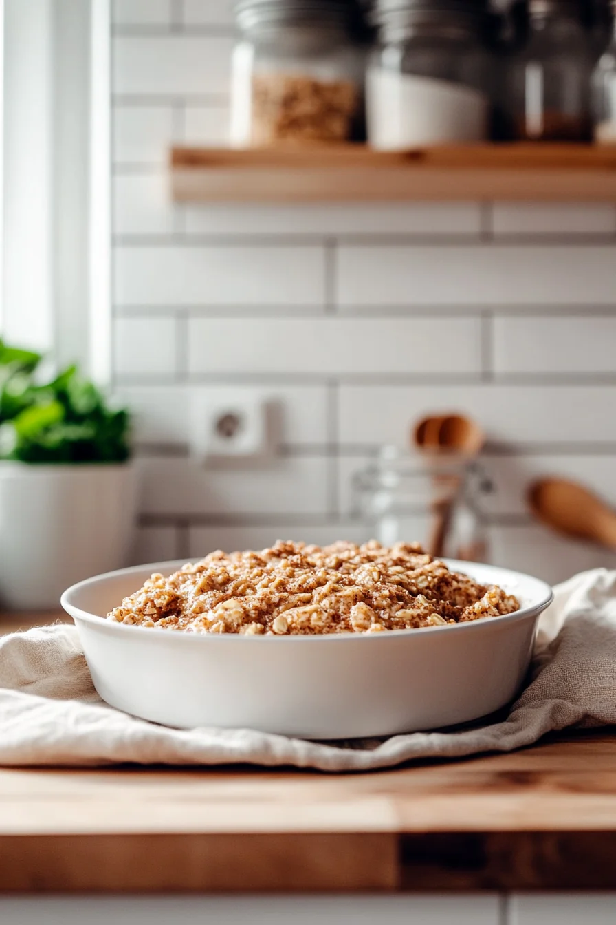 Hohe Protein Zimtschnecken Haferauflauf 5 Hohe