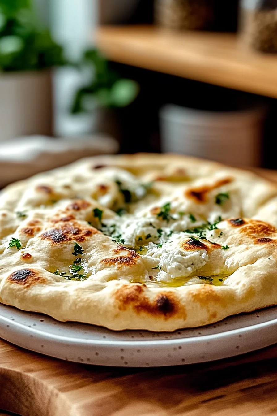 Hüttenkäse-Fladenbrot: