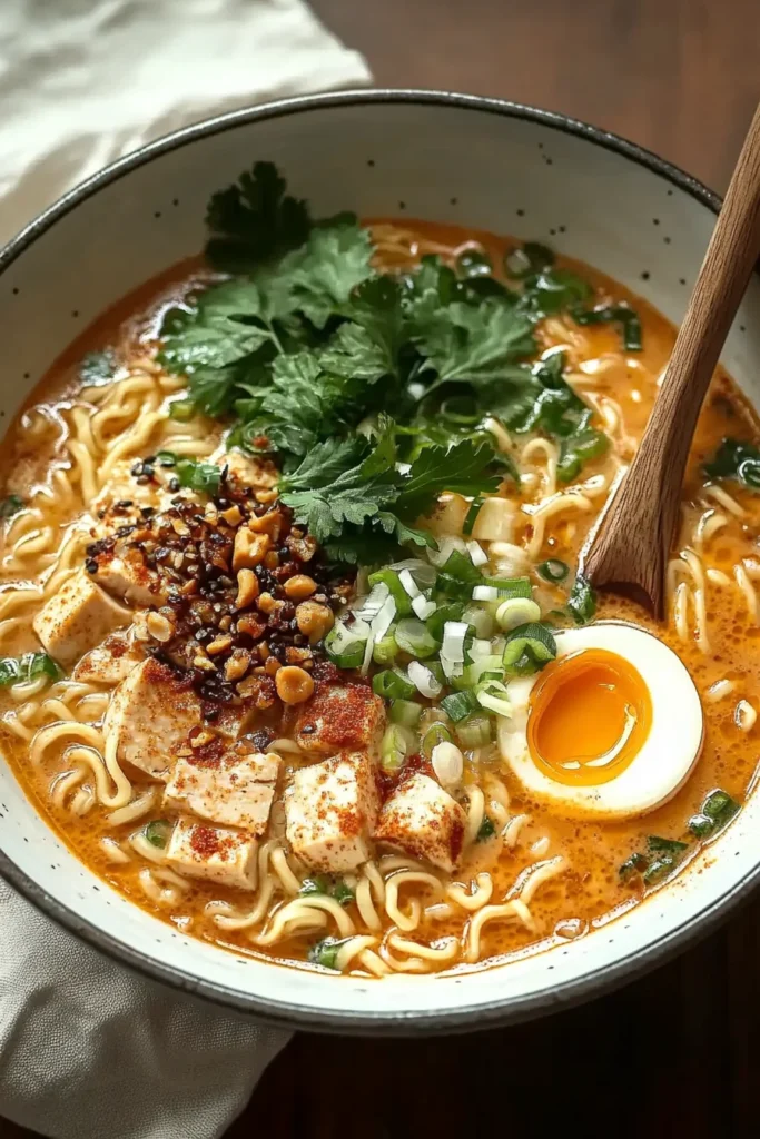 Thai Erdnuss-Nudeln mit Tofu Vorkochen