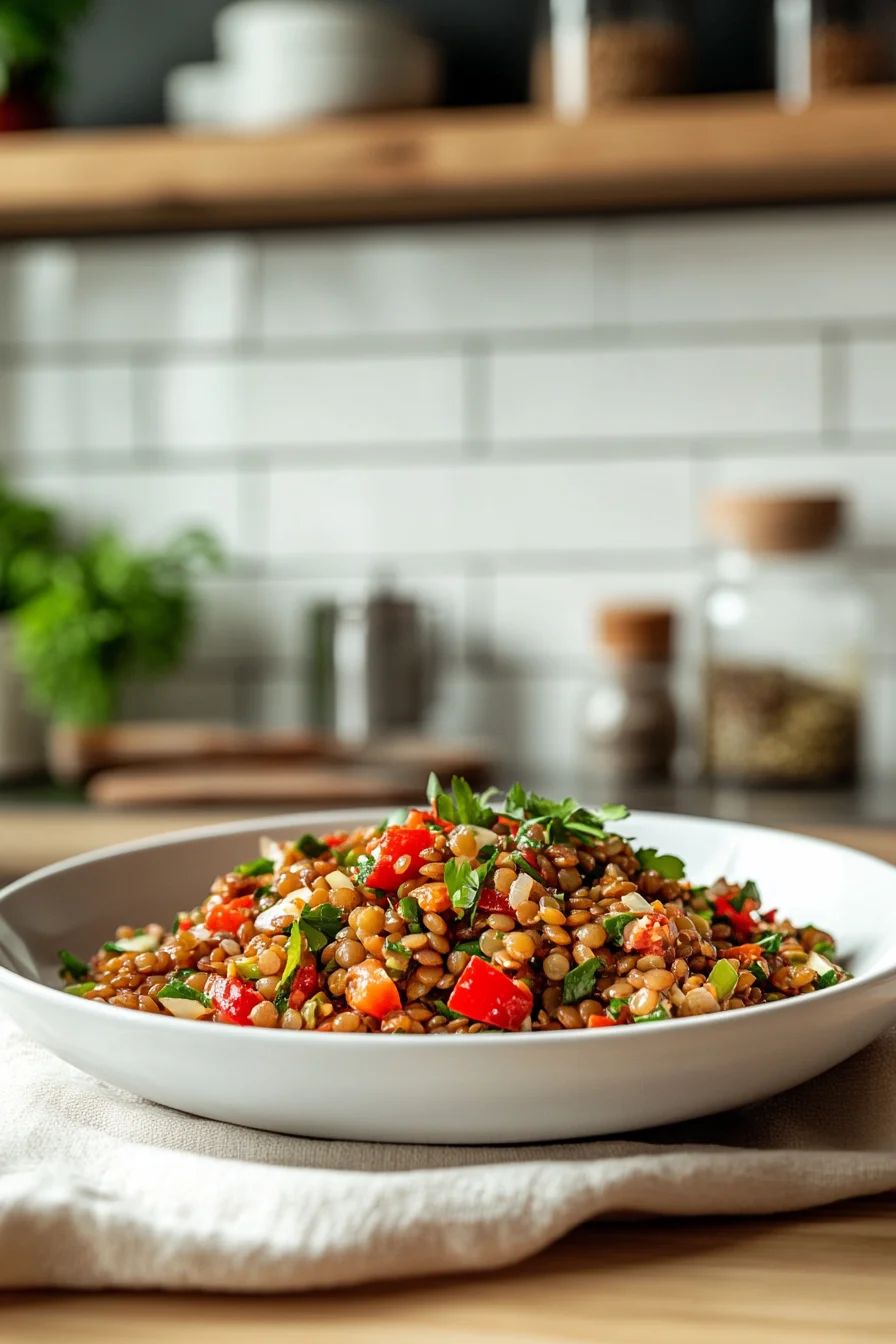 Orientalischer Linsensalat Schnelle Salat Rezept 4 Orientalischer Linsensalat