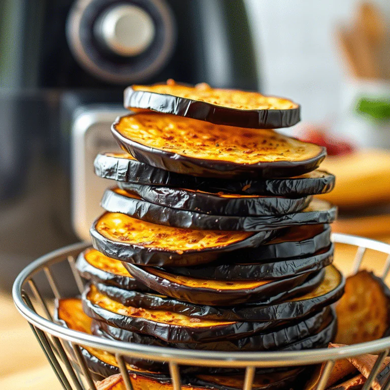 Kalorienarme Heißluftfritteusen Aubergine – Knusprig & Gesund Rezept
