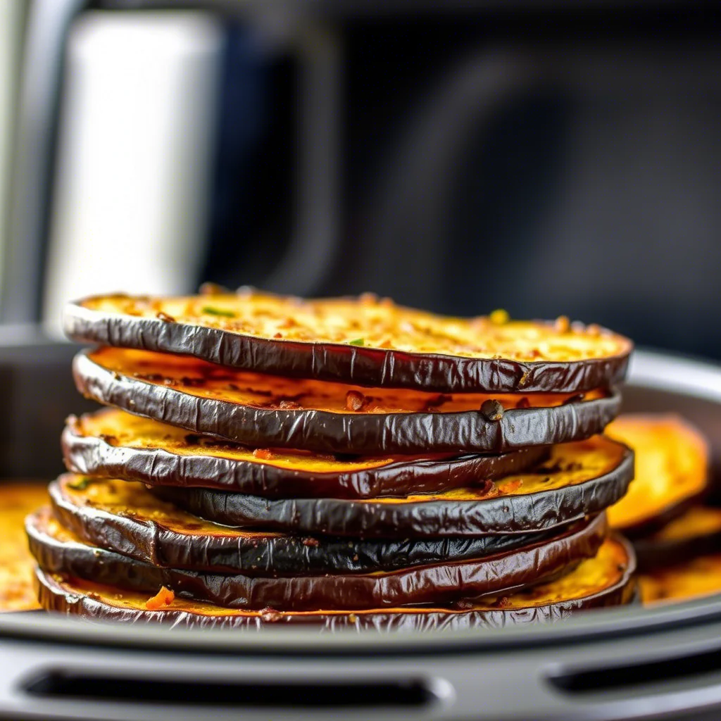 Kalorienarme Heißluftfritteusen Aubergine – Knusprig & Gesund Rezept