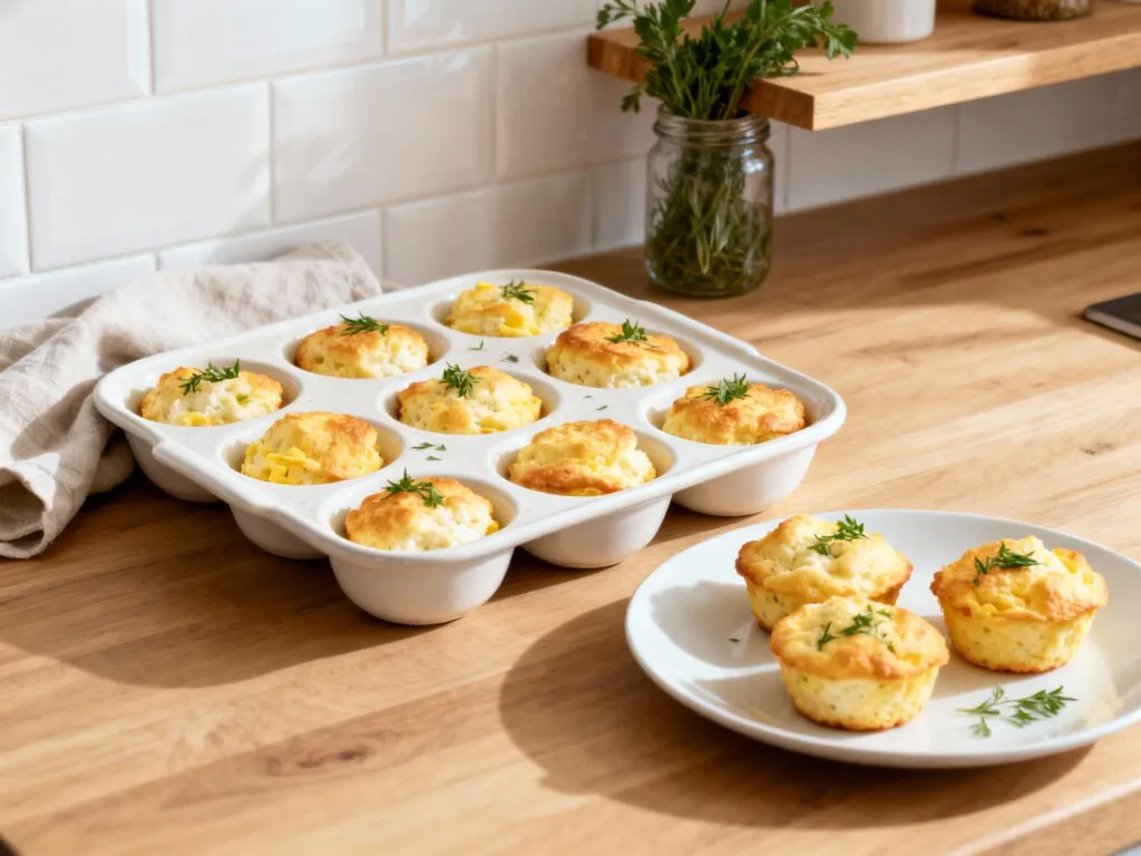 Fluffige Hüttenkäse-Eier-Muffins – ein schnelles Frühstück