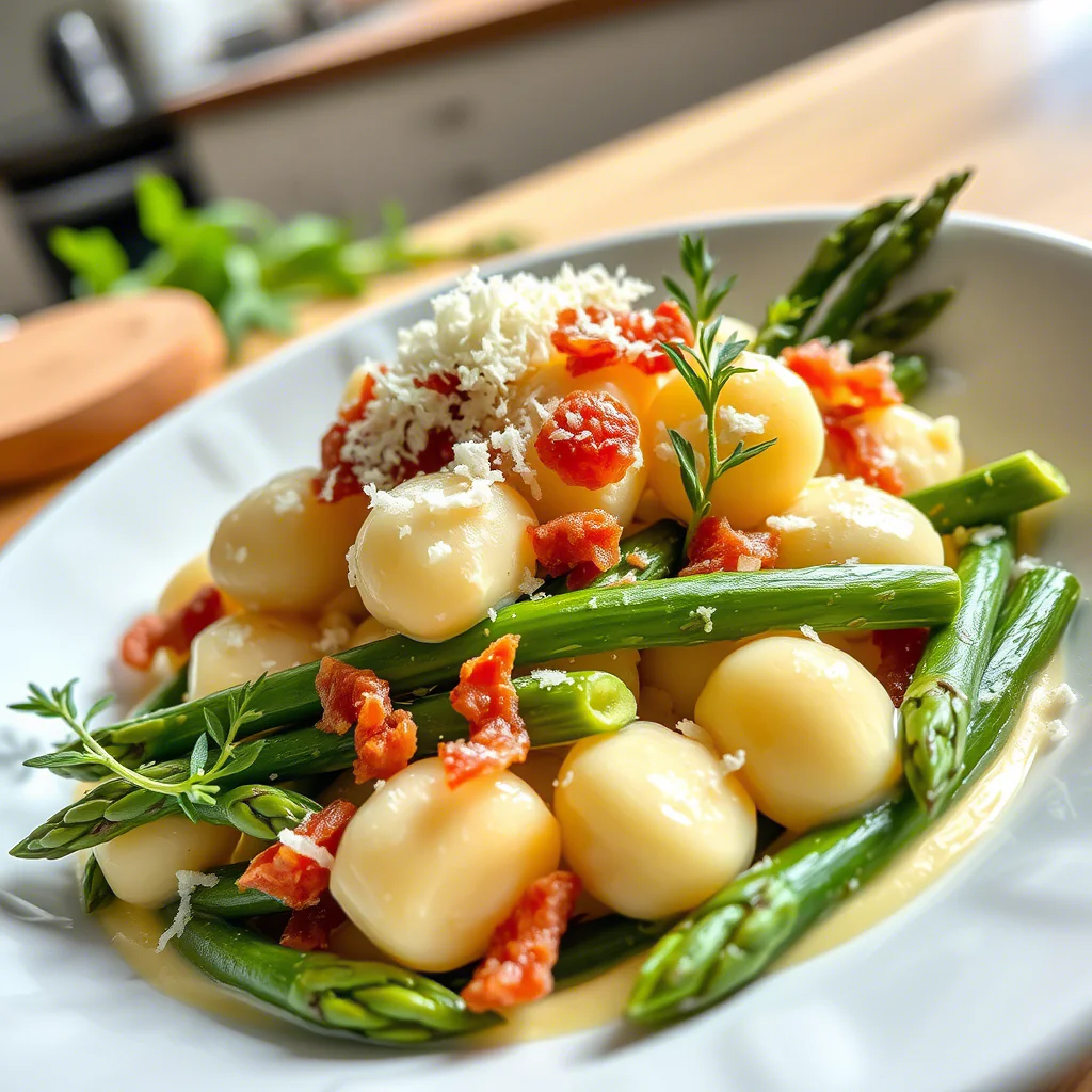 Gnocchi mit grünem Spargel: Frühlingsgenuss