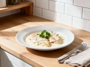Hähnchenfilet in Frischkäse-Parmesan-Soße Ein cremiger Genuss