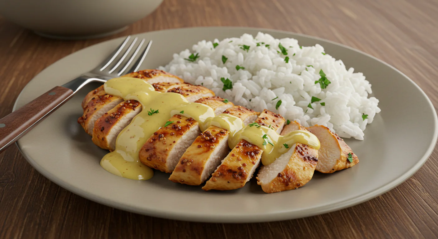 Honig-Senf-Hähnchen mit Reis: Schnell, lecker und gesund