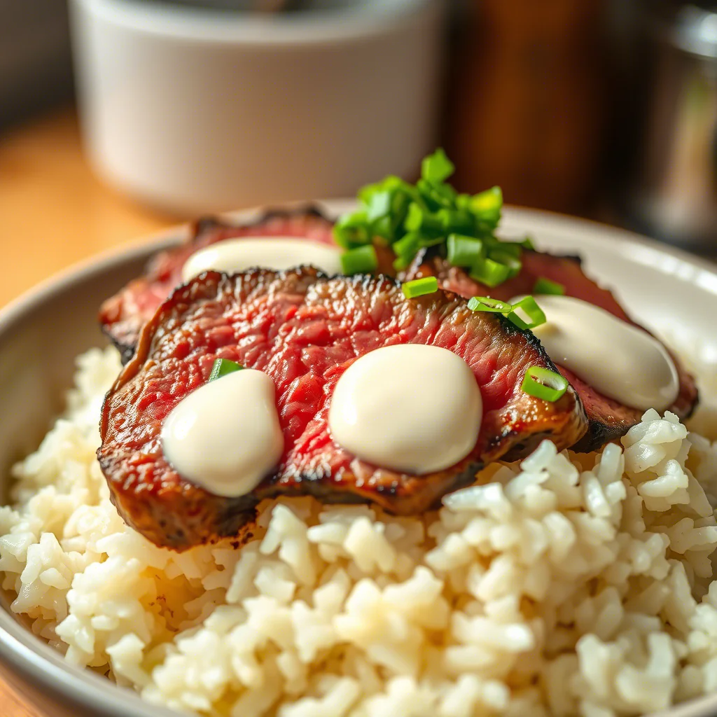 Korean BBQ Steak Bowl: Würzig und cremig