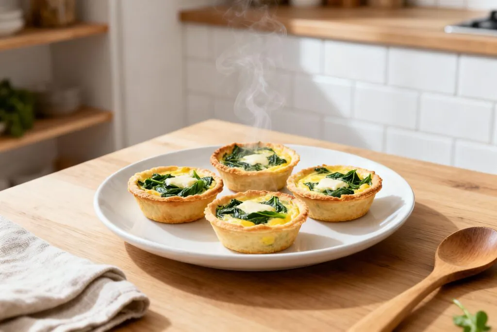 Mini-Quiches mit Ei, Käse & Gemüse – Herzhafte Häppchen fürs Frühstück oder Buffet