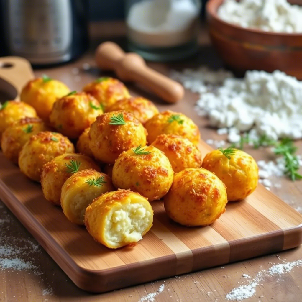 Zucchini-Feta-Bällchen: Leicht und knusprig aus dem Ofen