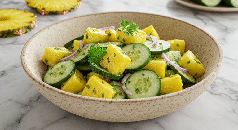 Ananas-Gurken-Salat Dein einfaches Rezept für erfrischenden Sommergenuss