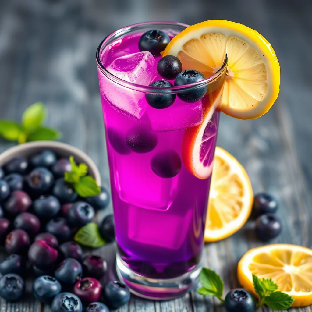 Blaubeerlimonade Rezept Schnell & einfach selber machen! Perfekt für den Sommer.