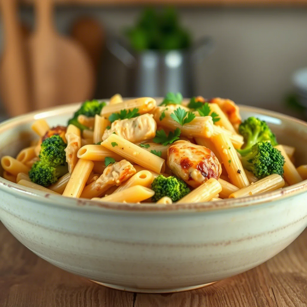 Cremige Hähnchen-Brokkoli-Pasta – Dein schnelles & unwiderstehliches Feierabendglück!