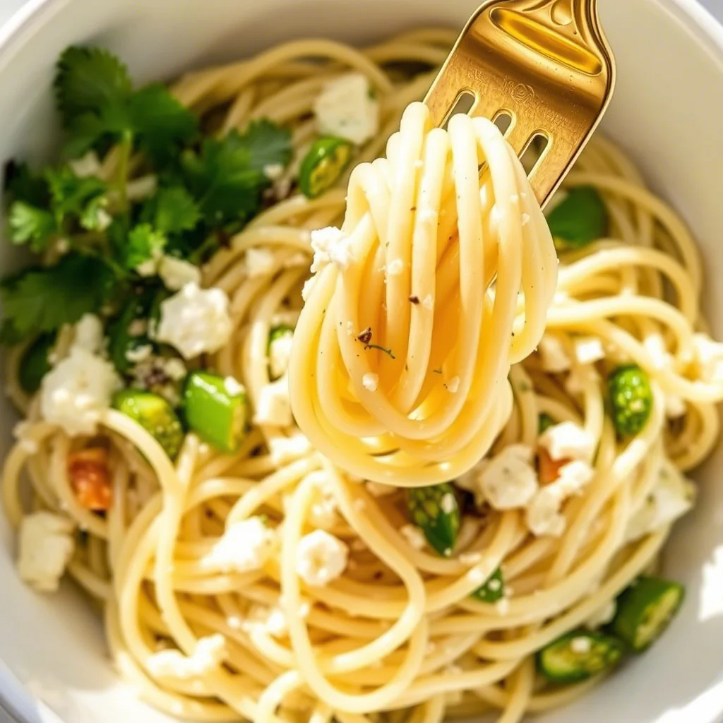 Linguine mit Scampi, Knoblauch und Chili