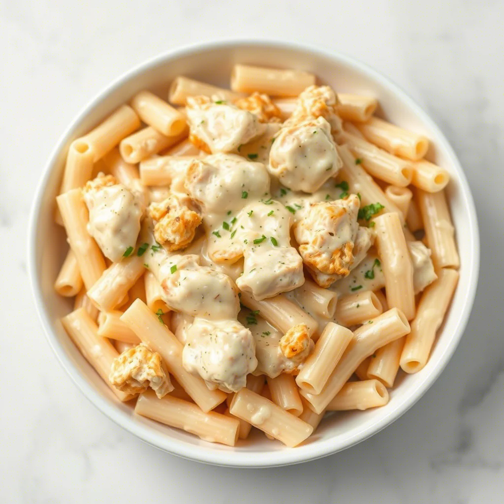 Cremiges Knoblauch-Butter-Hähnchen Rigatoni Dein ultimatives Pasta-Rezept