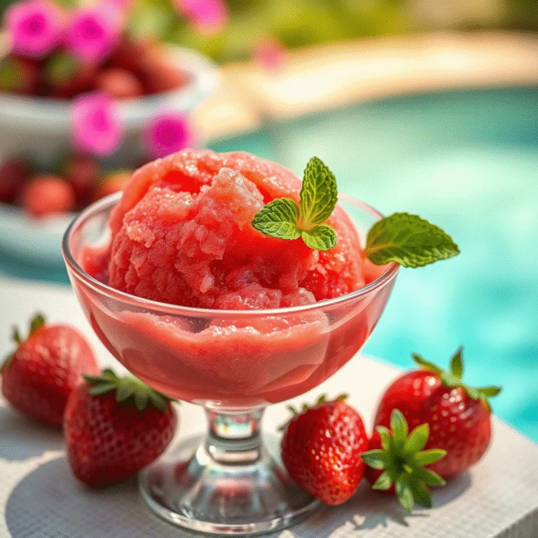Erdbeer-Sorbet selber machen: Erfrischend & einfach | Rezept für den Sommer!