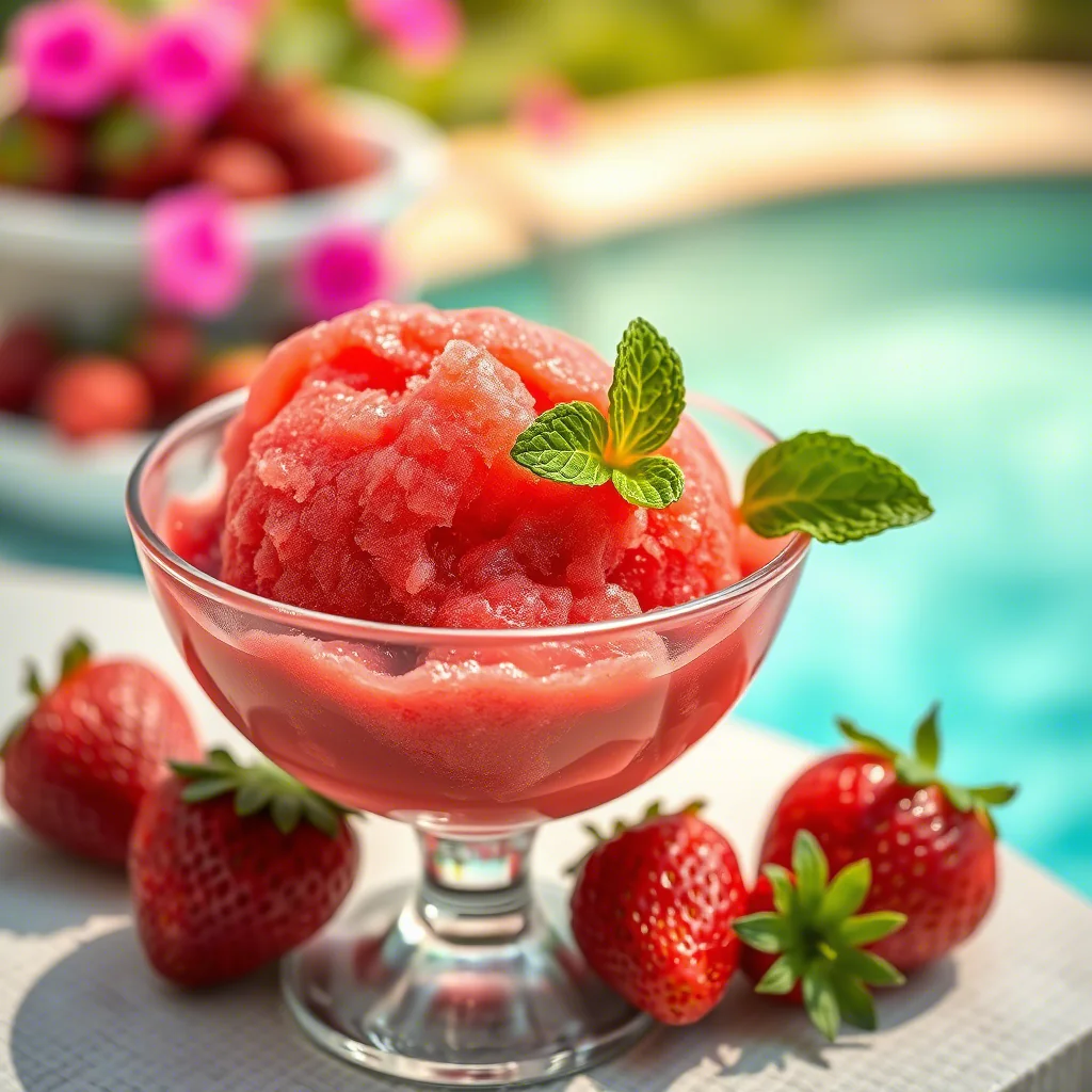 Erdbeer-Sorbet selber machen: Erfrischend & einfach | Rezept für den Sommer!