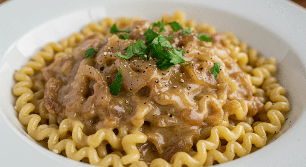 Französische Zwiebelpasta: Dein cremiges & herzhaftes Seelenfutter-Rezept für jeden Tag