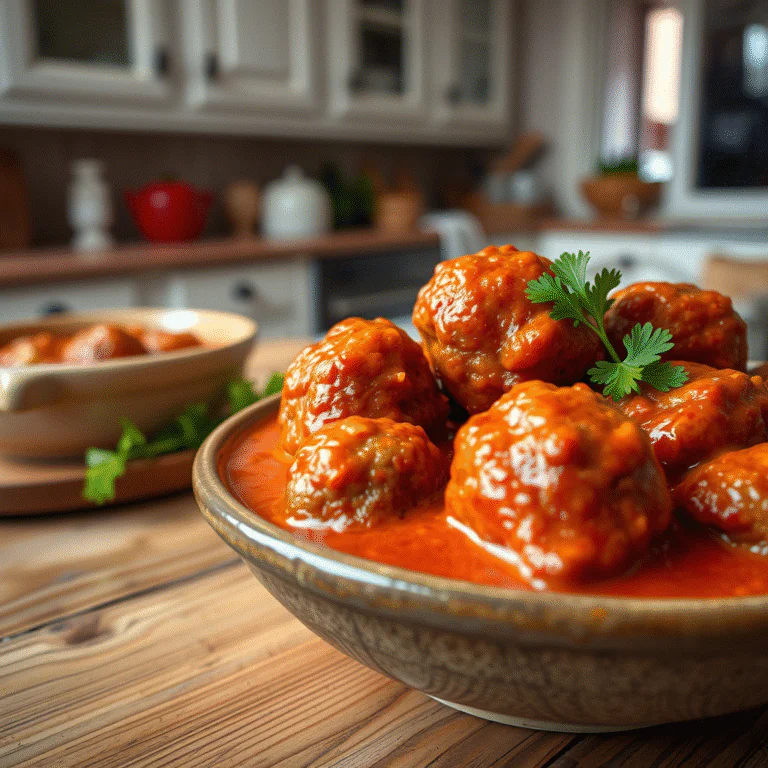 Hackbällchen in cremiger Paprikasoße Omas bestes Familienrezept