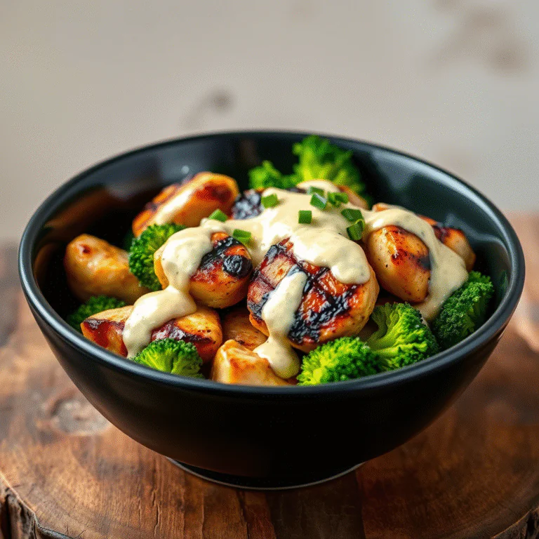 Hähnchen-Brokkoli-Bowl mit Knoblauchsauce – Gesund, proteinreich & in 20 Min. fertig! 5 Hähnchen-Brokkoli-Bowl mit Knoblauchsauce – Gesund, proteinreich & in 20 Min. fertig!