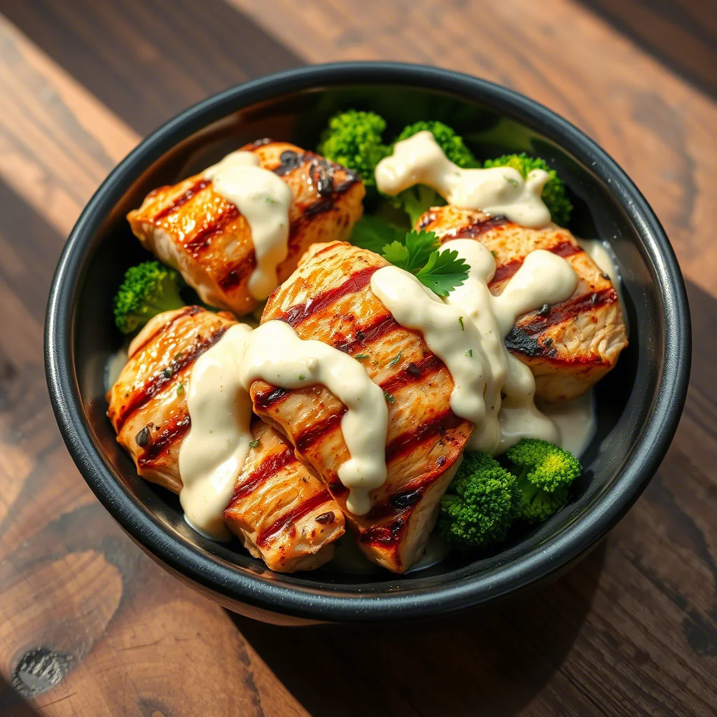 Hähnchen-Brokkoli-Bowl mit Knoblauchsauce – Gesund, proteinreich & in 20 Min. fertig! 4 Hähnchen-Brokkoli-Bowl mit Knoblauchsauce – Gesund, proteinreich & in 20 Min. fertig!