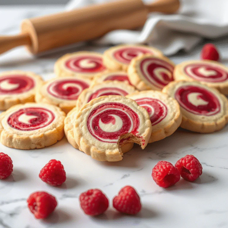 Himbeer Wirbel Shortbread Kekse: Dein einfaches Rezept für zartes Gebäck