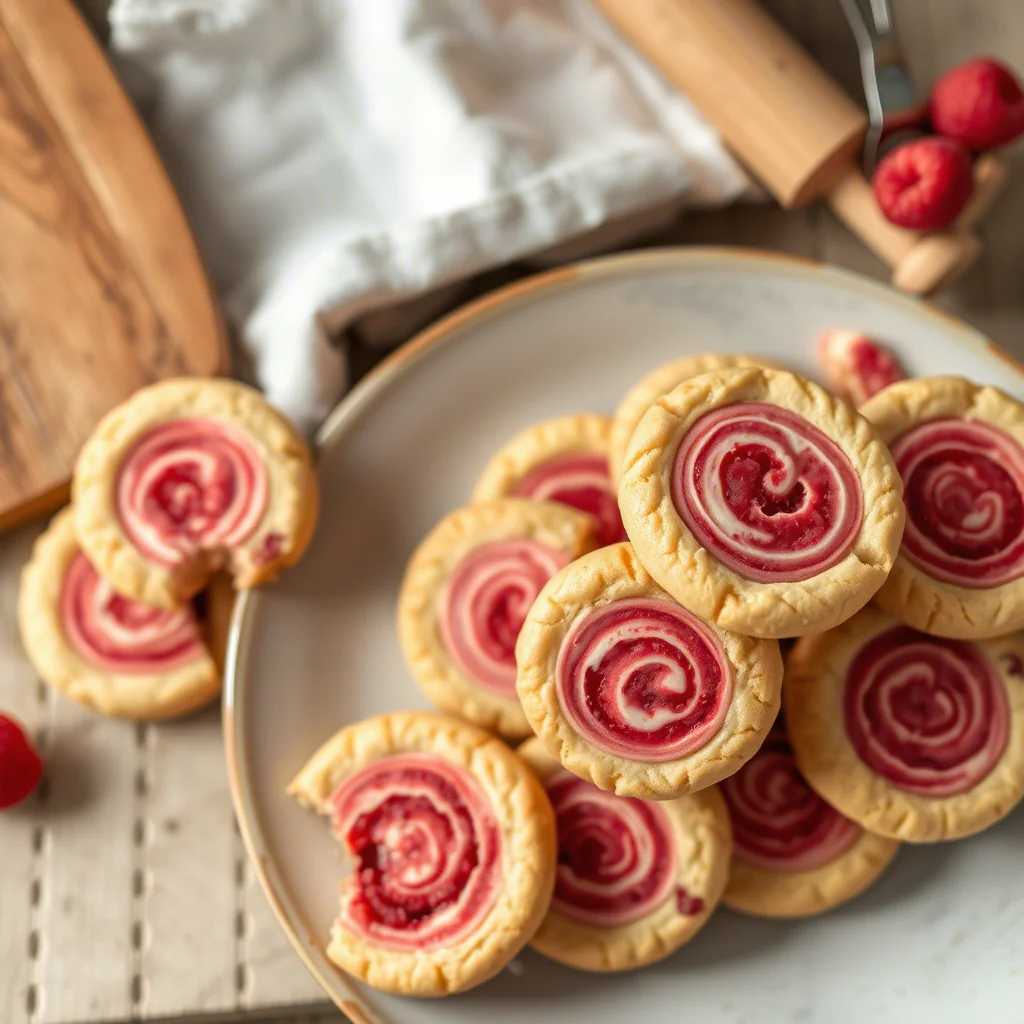 Himbeer Wirbel Shortbread Kekse: Dein einfaches Rezept für zartes Gebäck