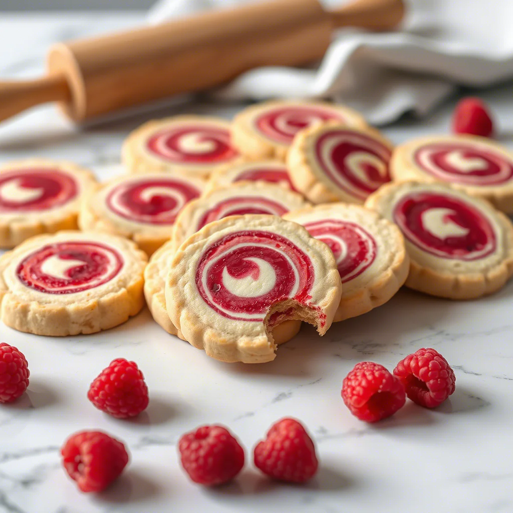 Himbeer Wirbel Shortbread Kekse: Dein einfaches Rezept für zartes Gebäck