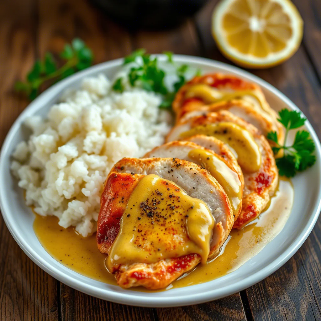 Honig-Senf-Hähnchen mit Reis – Schnell, süß-würzig & perfekt für den Feierabend