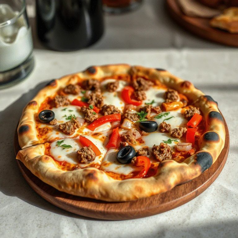 Kartoffelpizza mit Hackfleisch – Knusprig, herzhaft & echtes Comfort Food!