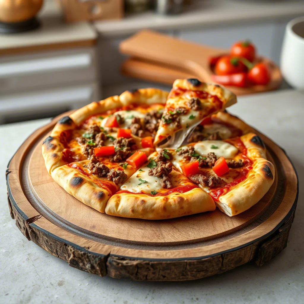 Kartoffelpizza mit Hackfleisch – Knusprig, herzhaft & echtes Comfort Food!