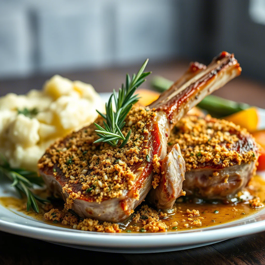 Lammkoteletts mit Kräuterkruste - Knusprig & Zart in 25 Min!
