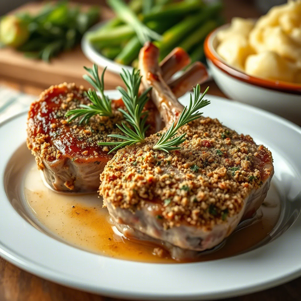 Lammkoteletts mit Kräuterkruste - Knusprig & Zart in 25 Min!