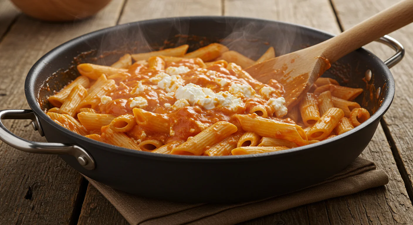 Protein Nudeln mit cremigem Hüttenkäse - 30g Protein in 20 Min!