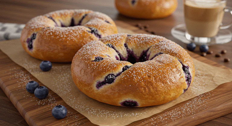 Proteinreiche Blaubeer Bagels – Gesund, saftig & ideal für dein Frühstück!
