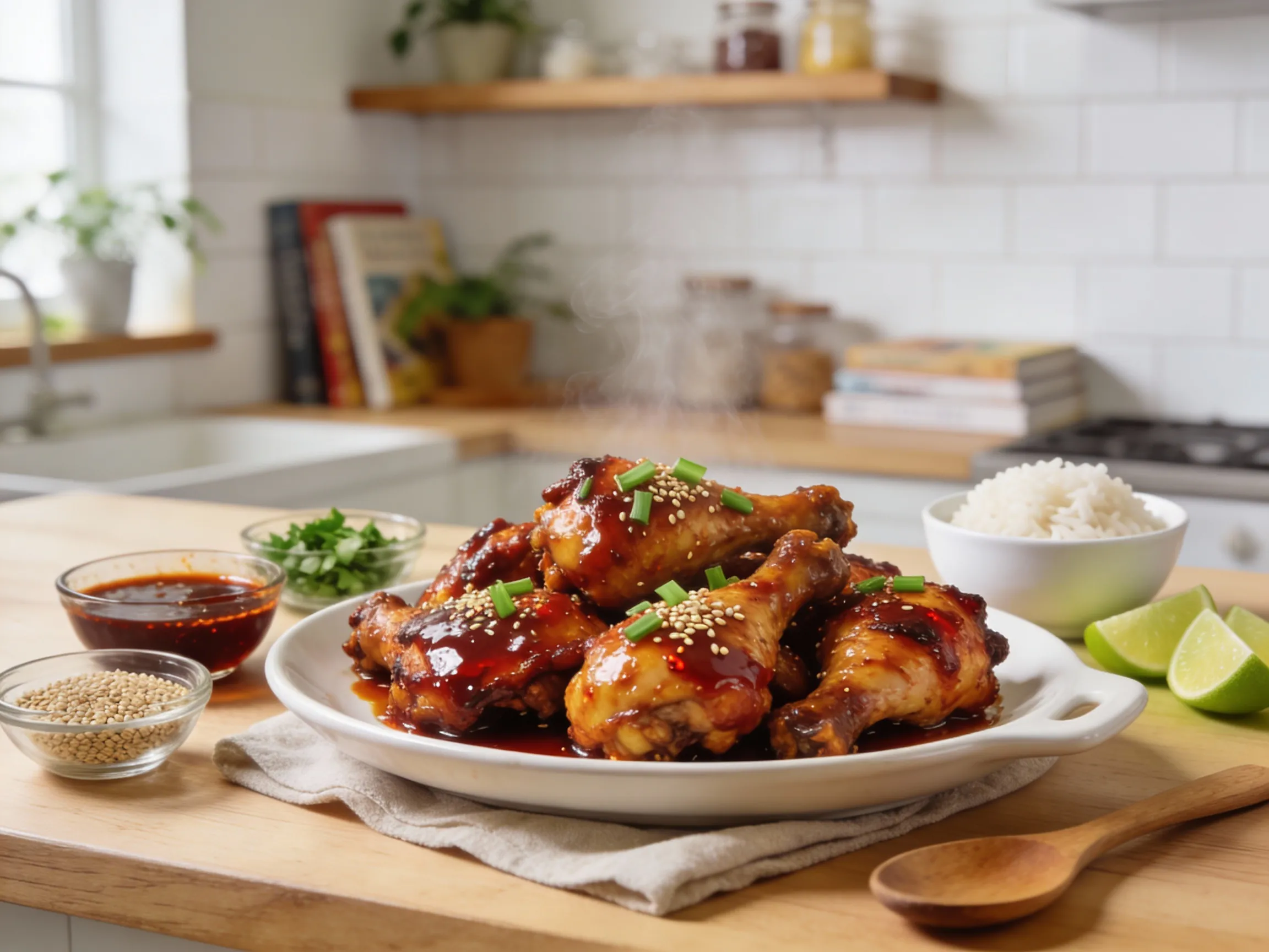 Sticky Gochujang-Honig-Hähnchen: Süß-scharfes Ofen- oder Airfryer-Rezept mit Suchtfaktor!