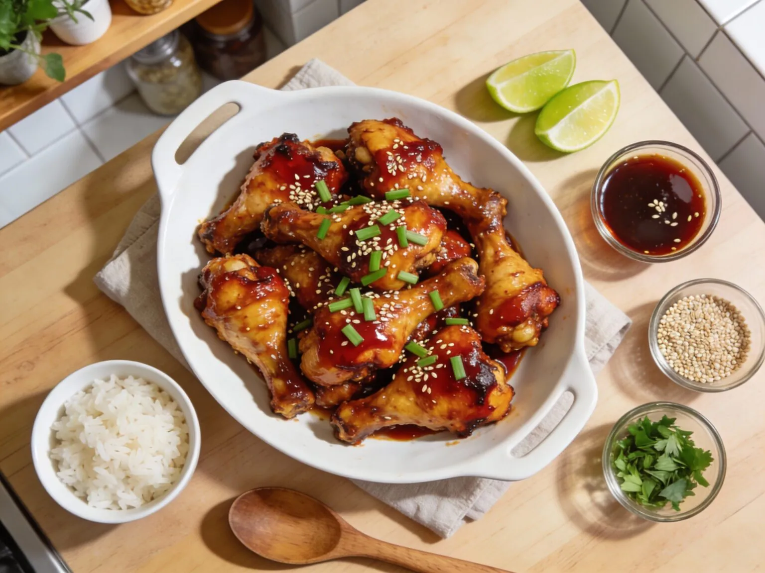 Sticky Gochujang-Honig-Hähnchen: Süß-scharfes Ofen- oder Airfryer-Rezept mit Suchtfaktor!