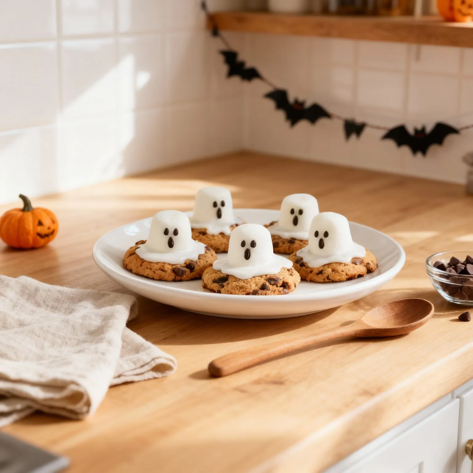 Ghost Cookies – Niedliche Geister-Kekse für Halloween