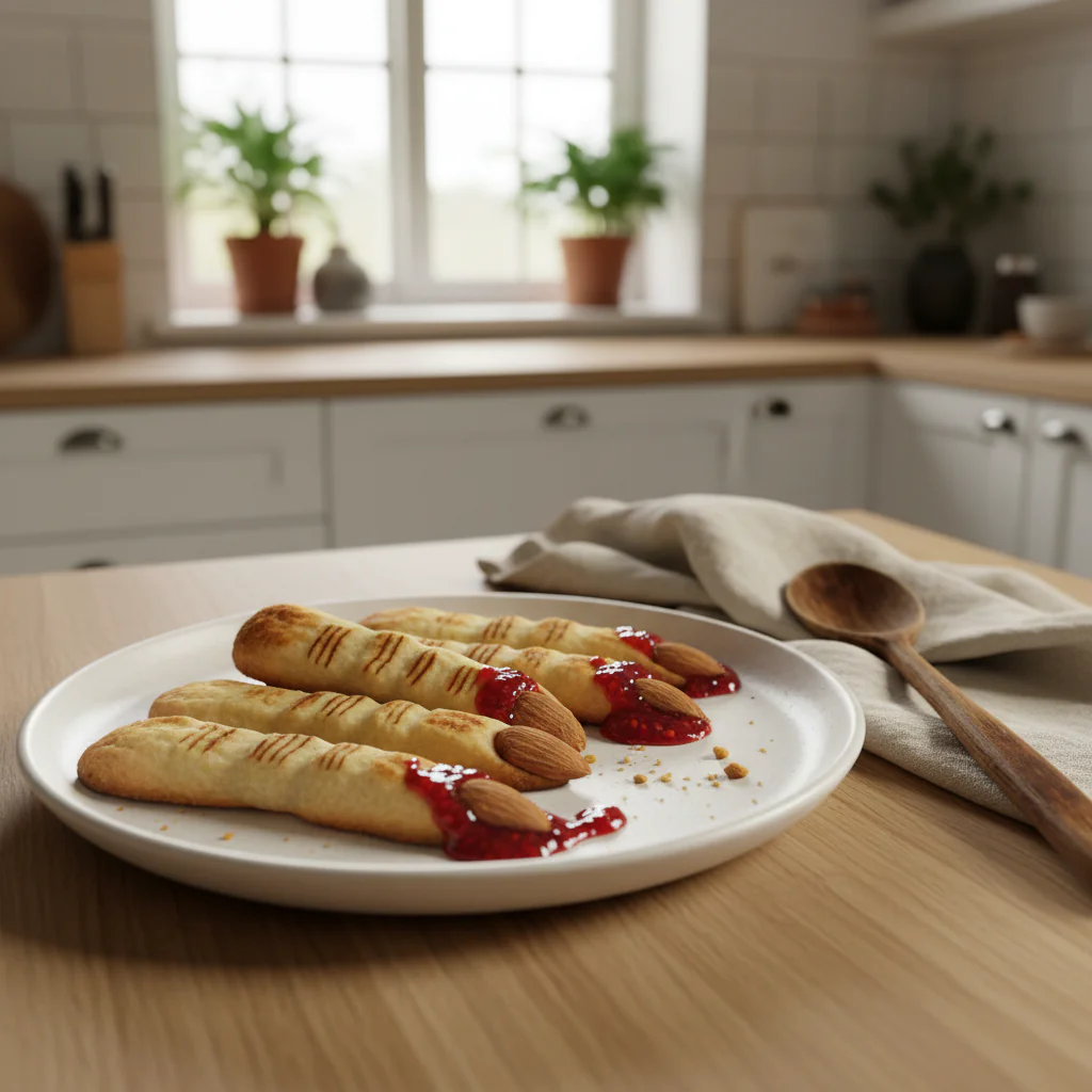 Halloween-Finger-Kekse – Gruselige Hexenfinger zum Erschrecken