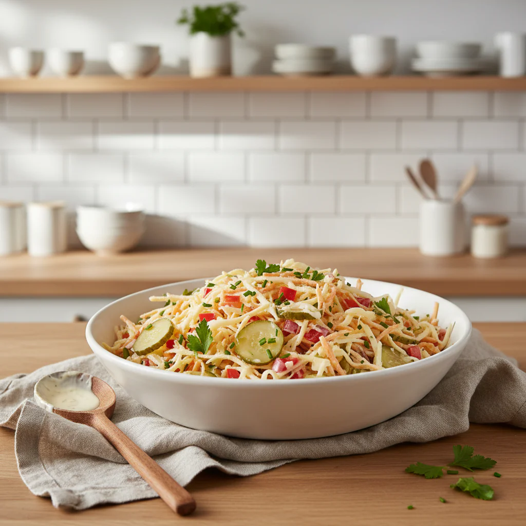 Käsesalat Oktoberfest – Frischer Klassiker für die bayerische Brotzeit