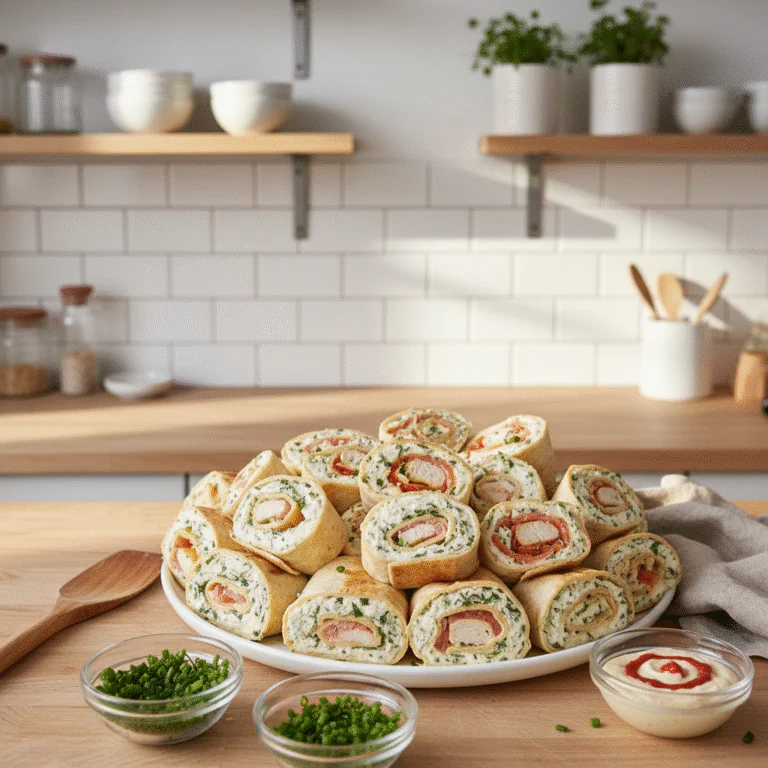 Knusprige Hähnchen Wrap-Röllchen – Einfaches Fingerfood Rezept für Party & Gäste