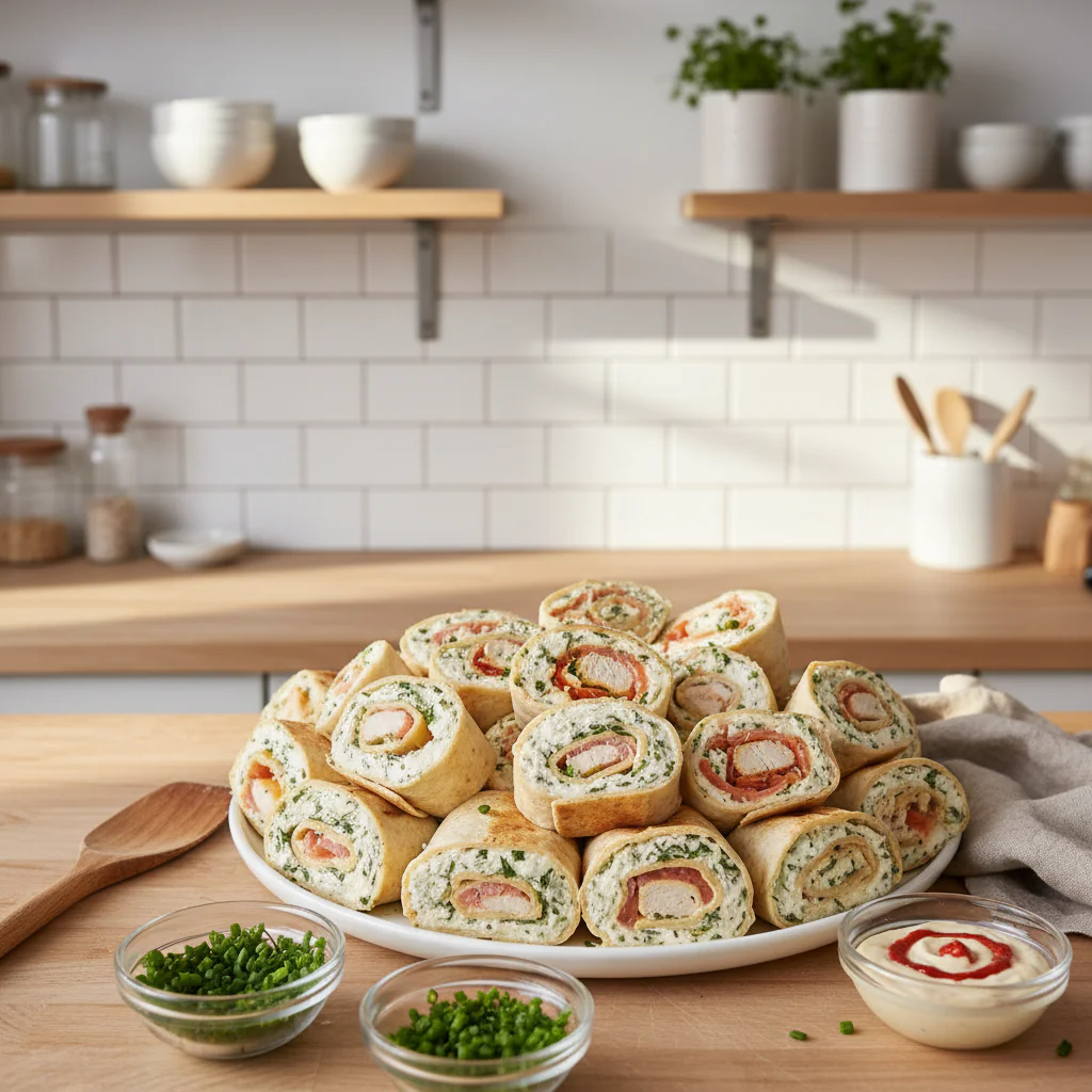 Knusprige Hähnchen Wrap-Röllchen – Einfaches Fingerfood Rezept für Party & Gäste