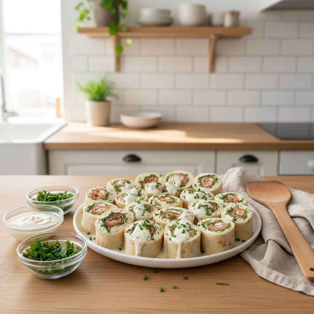 Knusprige Hähnchen Wrap-Röllchen – Einfaches Fingerfood Rezept für Party & Gäste