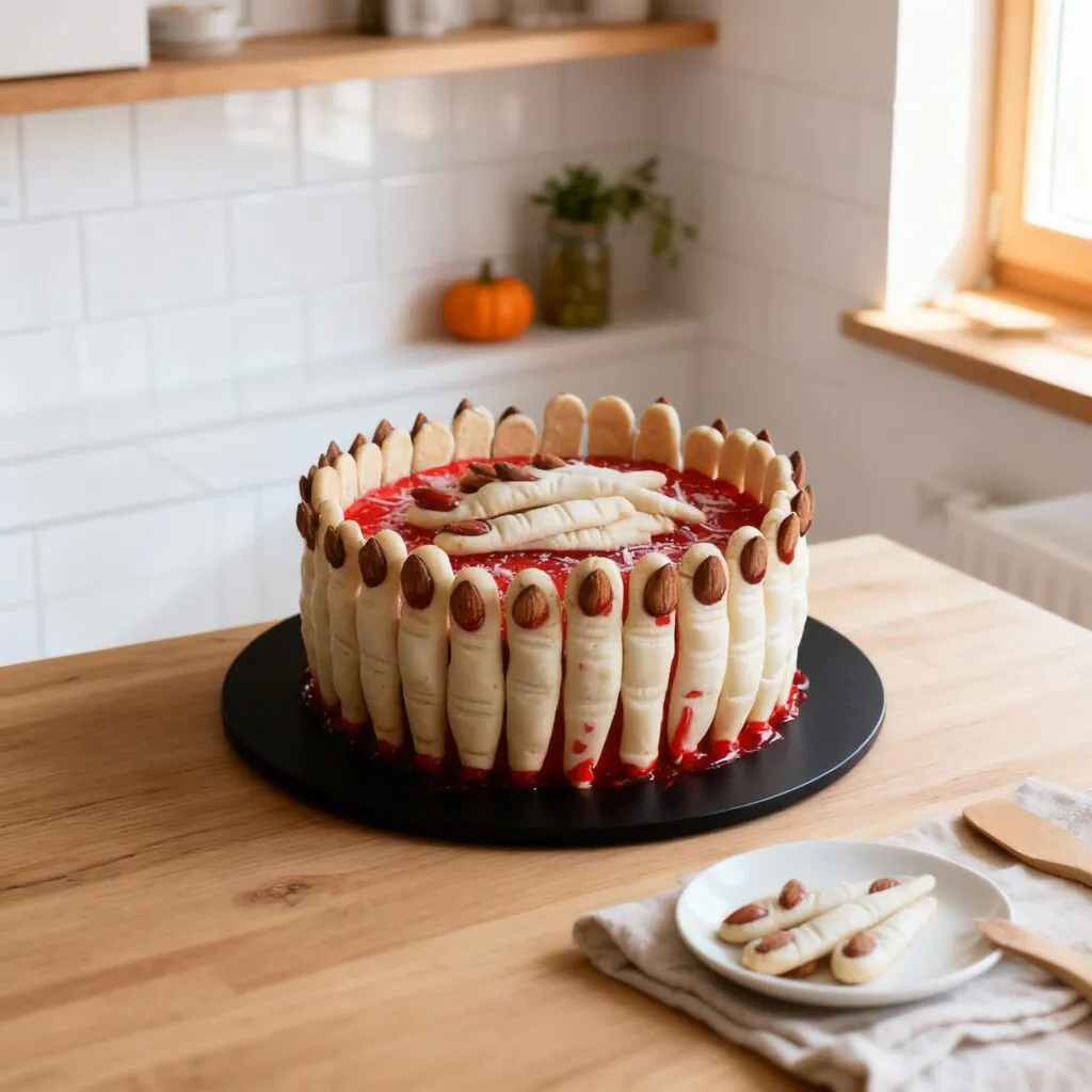 Spooky Finger Cake – Gruselige Halloween-Torte mit Hexenfingern