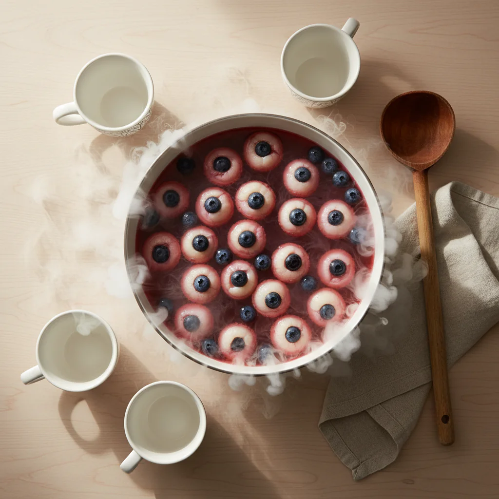 Tote Augen Bowle – Gruselige Halloween-Bowle für schaurig-schöne Partys