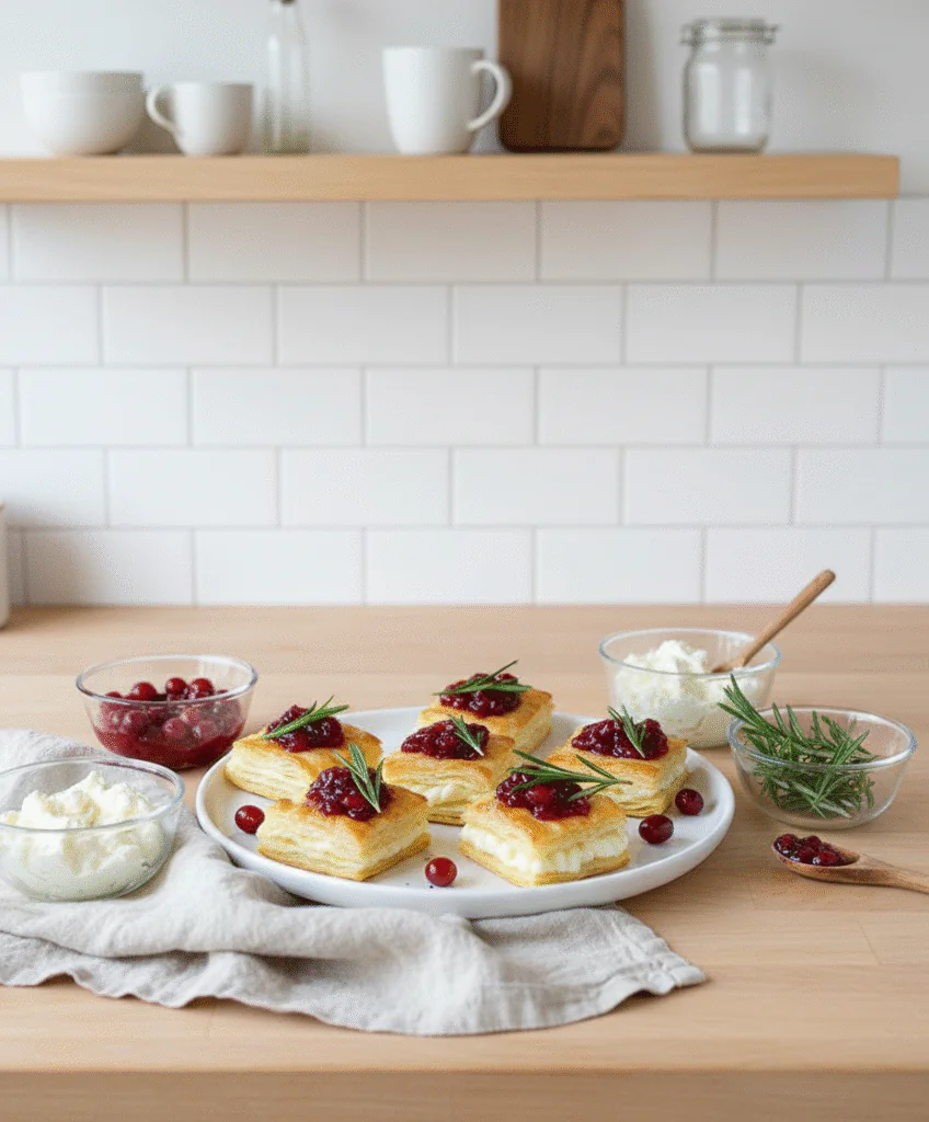 Camembert Blätterteig Häppchen – Einfaches Party-Rezept