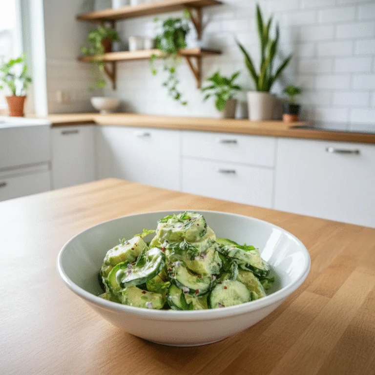 Cremiger Gurken-Avocado-Salat | Schnell & Gesund genießen