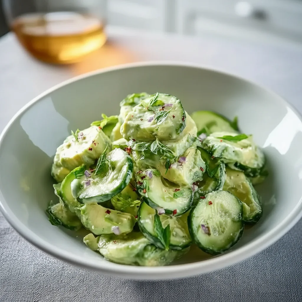Cremiger Gurken-Avocado-Salat | Schnell & Gesund genießen